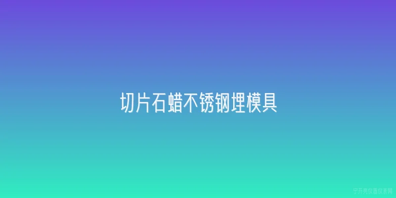切片石蜡不锈钢埋模具