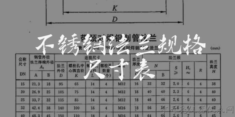 不锈钢法兰规格尺寸表:不锈钢法兰规格尺寸表主要包含哪些内容？ - 2026最新不锈钢问答知识盘点大全
