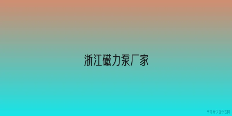 浙江磁力泵厂家:浙江磁力泵厂家在2026年有哪些技术创新亮点？ - 2026最新厂家问答知识盘点大全