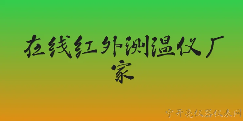 在线红外测温仪厂家:在线红外测温仪的主要生产厂家有哪些？ - 2026最新厂家问答知识盘点大全