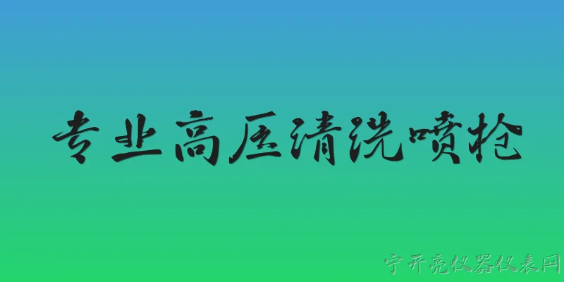专业高压清洗喷枪:2026年专业高压清洗喷枪在技术上有什么新突破？ - 2026最新高压问答知识盘点大全