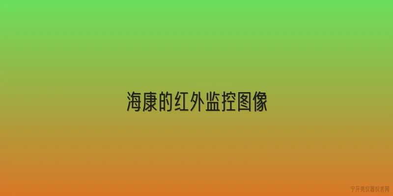 海康的红外监控图像|海康威视的红外监控图像在2026年有哪些核心技术升级？ - 2026最新红外问答知识盘点大全