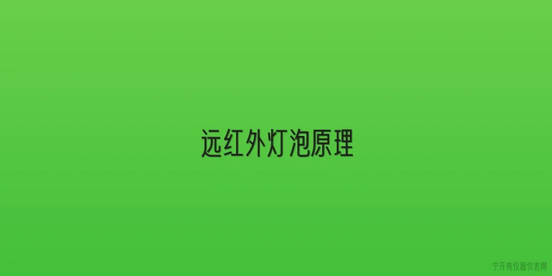 远红外灯泡原理|远红外灯泡是什么？它和普通灯泡有什么不一样？ - 2026最新红外问答知识盘点大全
