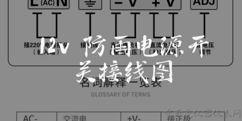 12v 防雨电源开关接线图:12V防雨电源开关接线图的基本构成是什么？
