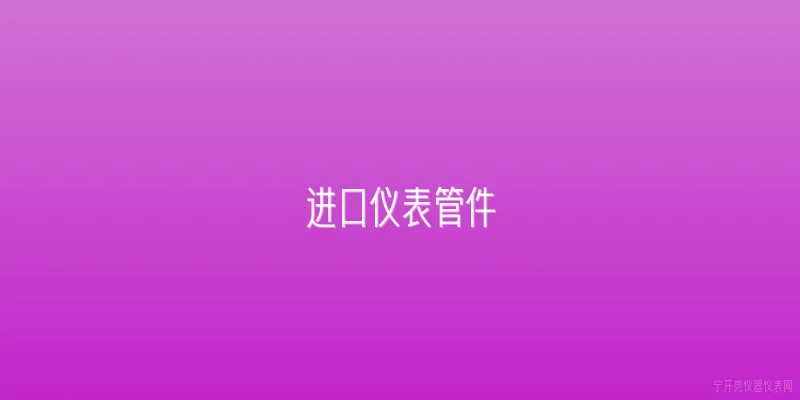 进口仪表管件