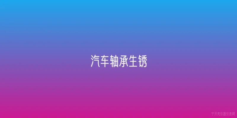 汽车轴承生锈
